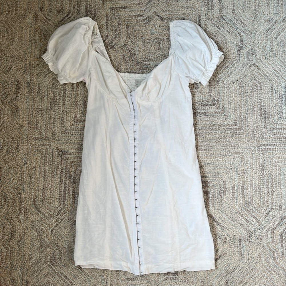 Urban outfitters white corset mini dress